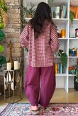 Vivienne Plaid Heathcliff Blouse Damson & Blush